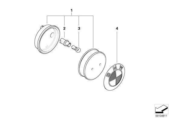 BMW Genuine Additional Turn Signal Indicator Lamp Light White