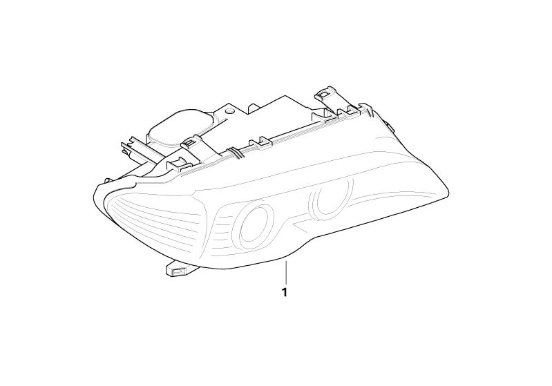 BMW Genuine Bi-Xenon Light Headlight Head Lamp Right
