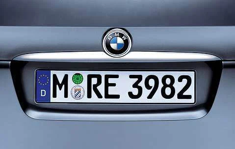 BMW Genuine Boot Trunk Lid Grip Trim Cover Titanium