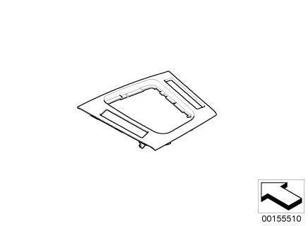 BMW Genuine Centre Console Gearstick Surround Black