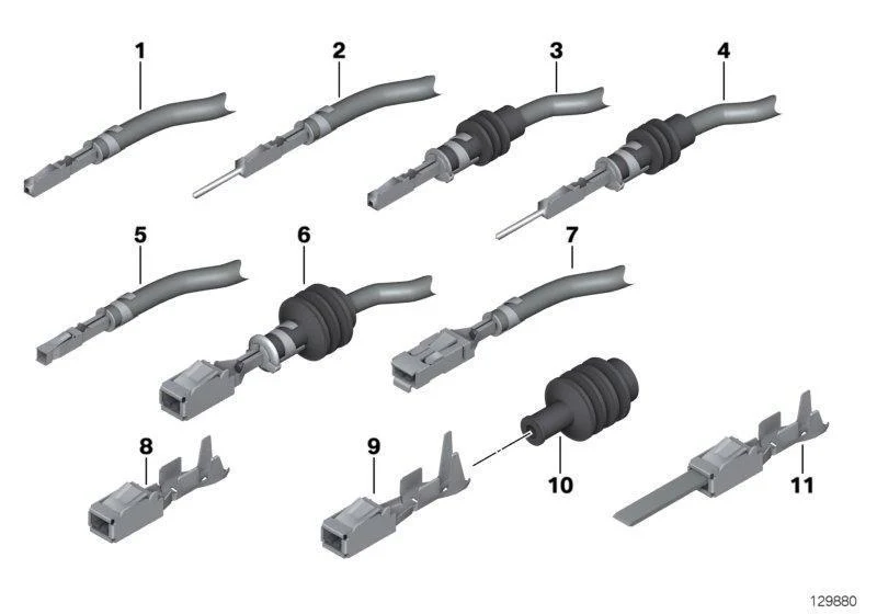 BMW Genuine Electrical Terminals Bushing Contact For Bulb Holder