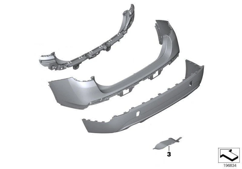 BMW Genuine Exhaust System Cover Trim