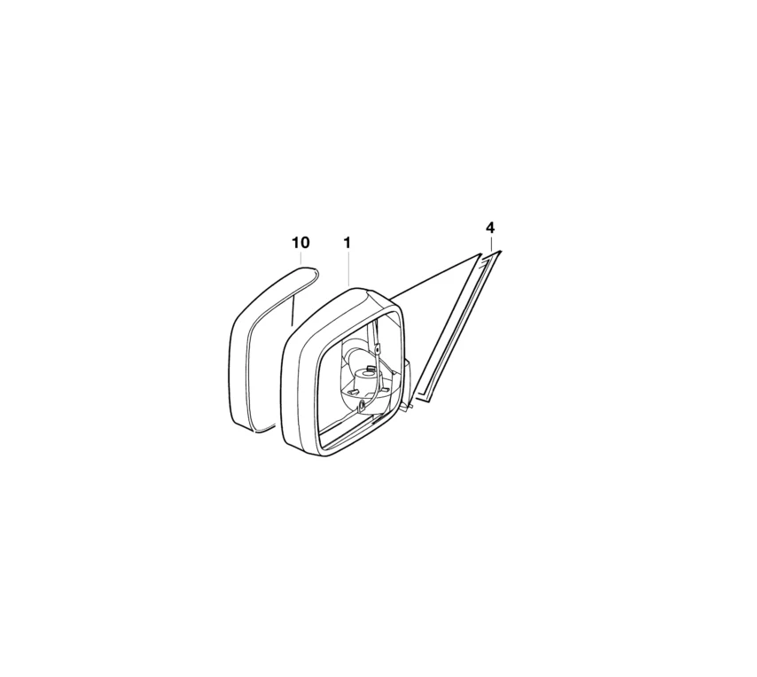 BMW Genuine Exterior Wing Mirror Electric Heated Left