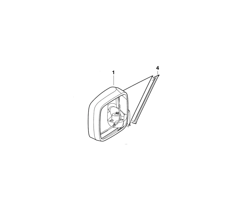 BMW Genuine Exterior Wing Mirror Electric Heated Right