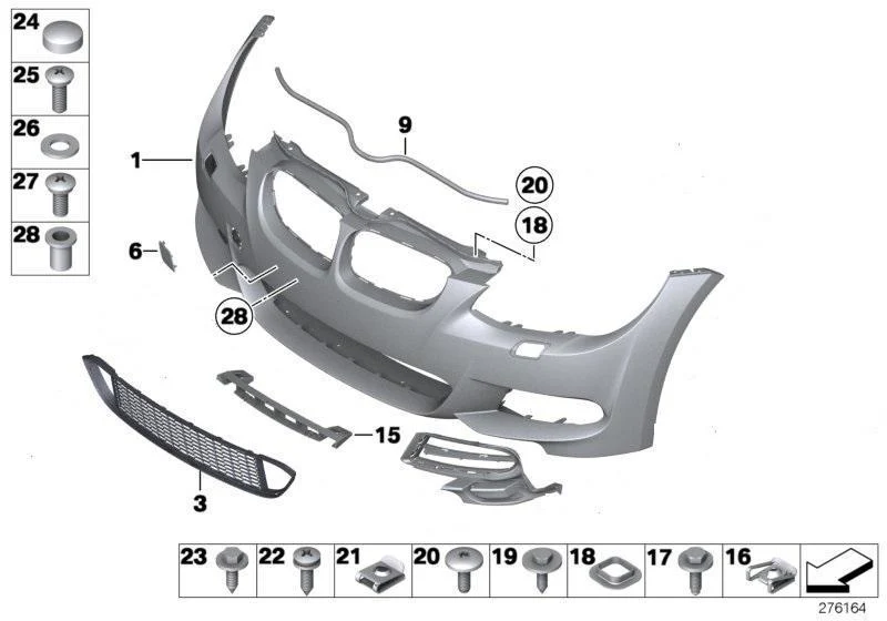 BMW Genuine Front Bumper M Towing Eye Flap Primed - Image 2