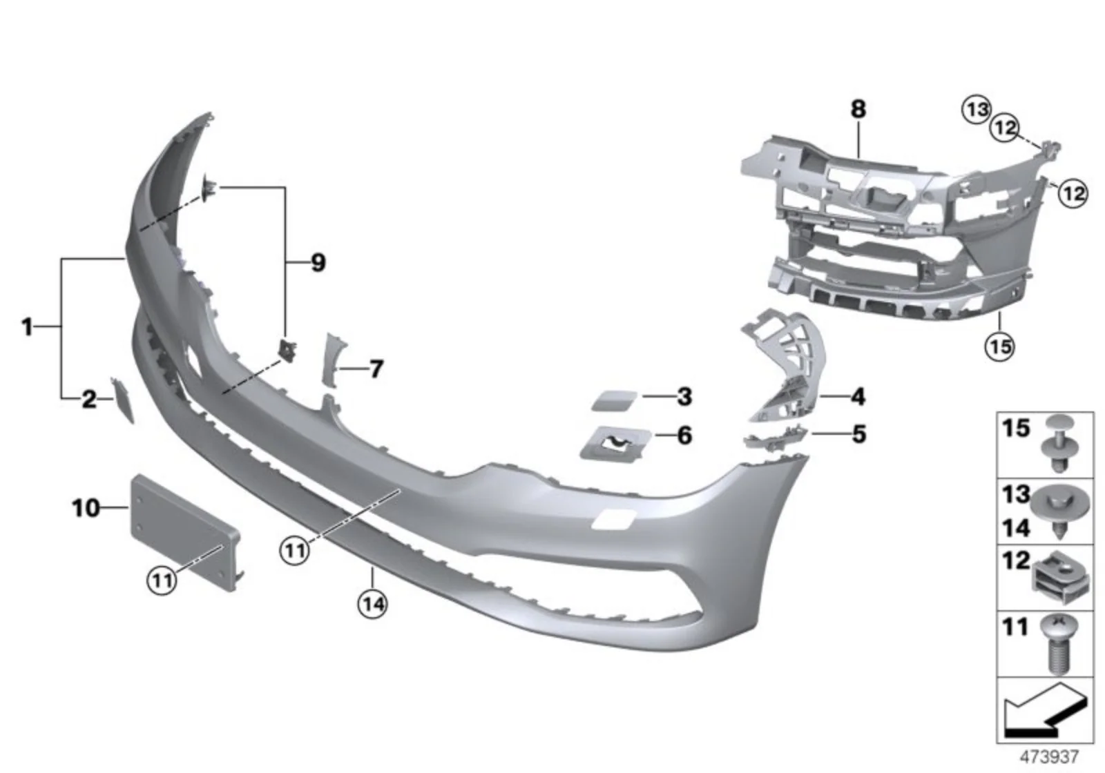 BMW Genuine Front Bumper Towing Eye Flap Cover Cap - Image 2