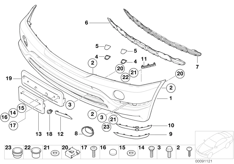 BMW Genuine Front Right Towing Eye Flap Trim Cover Bumper - Image 2