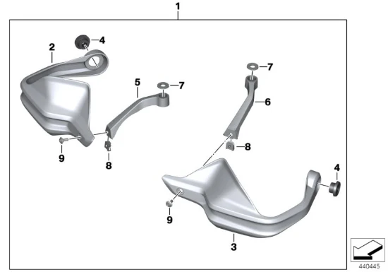 BMW Motorrad Genuine Hand Protection Set SX1000XR (K69) / SX1000XR (K49) - Image 3