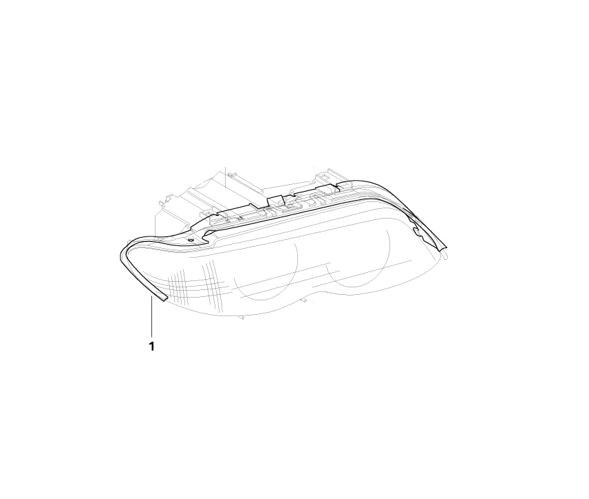 BMW Genuine Headlight Head Lamp Gasket Right