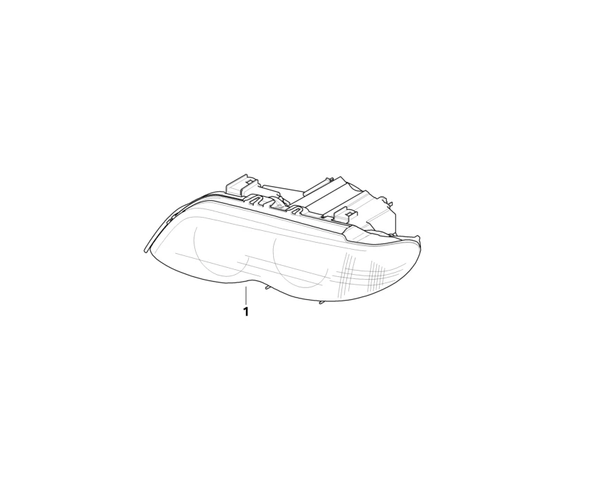 BMW Genuine Headlight Head Lamp Left