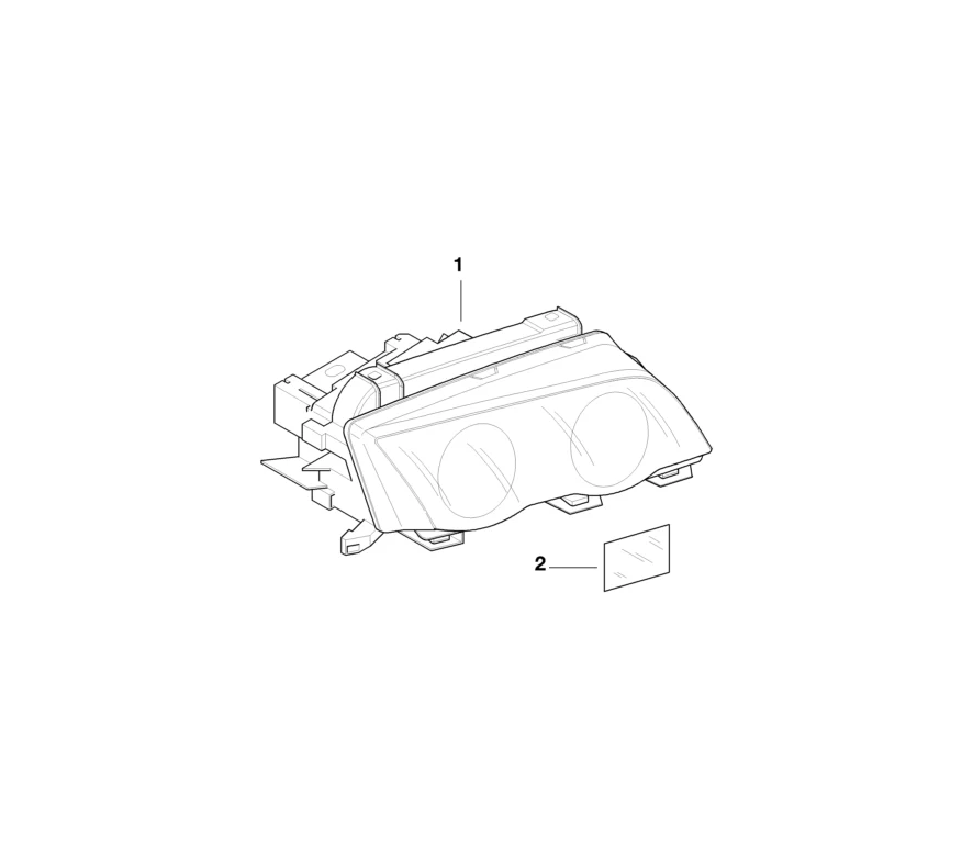 BMW Genuine Headlight Head Lamp Right