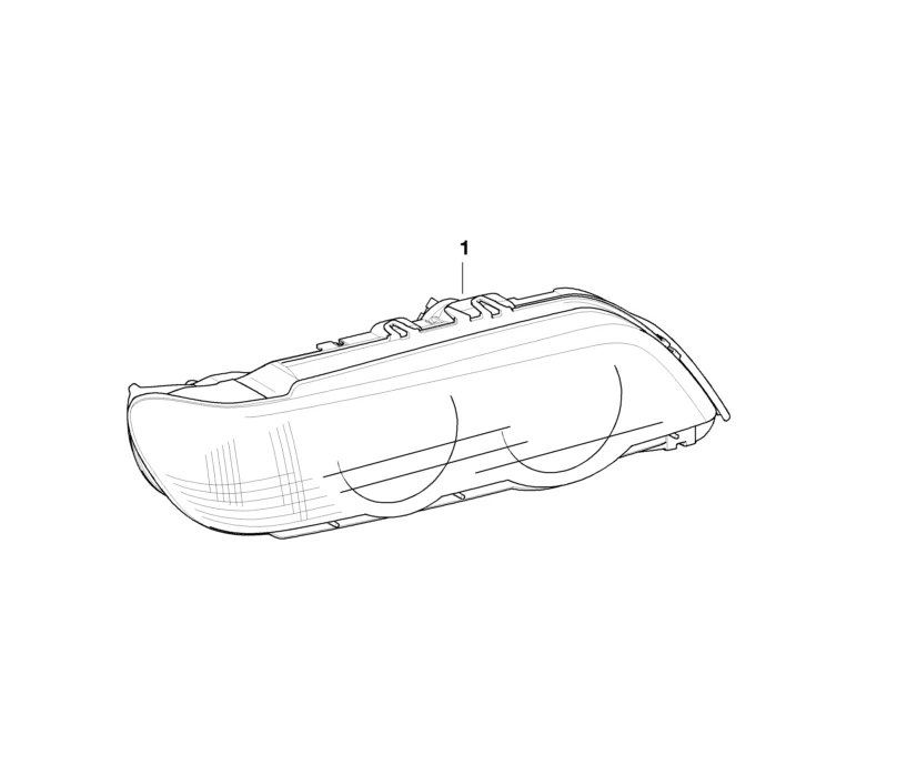 BMW Genuine Headlight Head Lamp White Turn Indicator Right