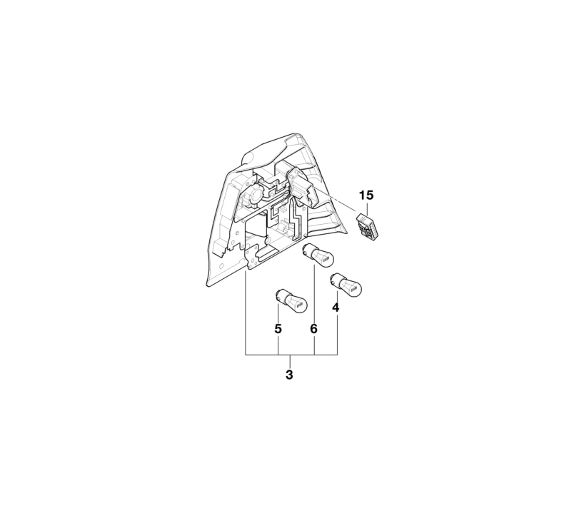 BMW Genuine Headlight Headlamp Bulb Socket/Holder Left