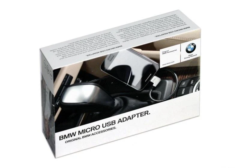 BMW Genuine In-Car Smartphone/MP3 Micro USB Adapter Cable Lead