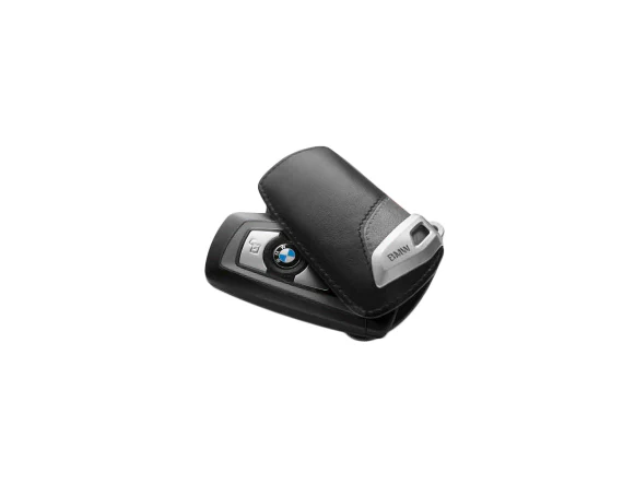 BMW Genuine Key Holder Fob Leather Case/Cover Urban Line Grey