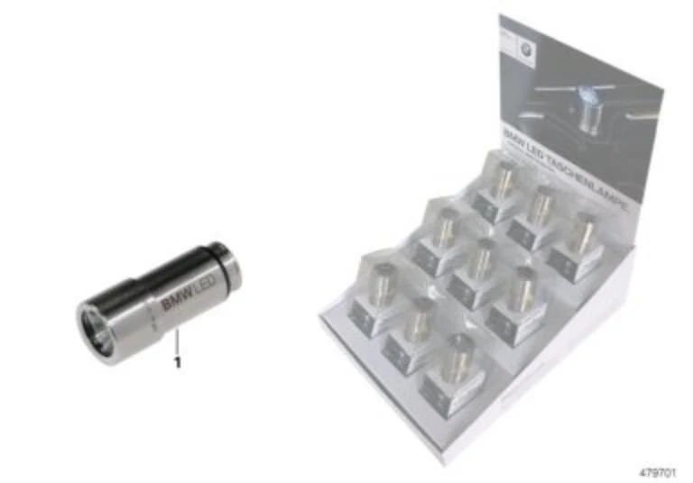 BMW Genuine LED Torch Flash Light Lamp Rechargeable