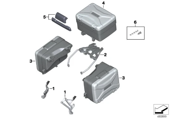BMW Genuine Luggage System Vario Topcase F 750GS / F 850GS - Image 3