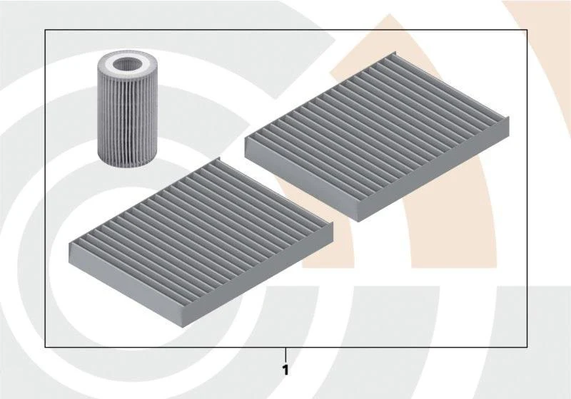 BMW Genuine Oil Filter+Cabin Pollen Microfilter Service Kit