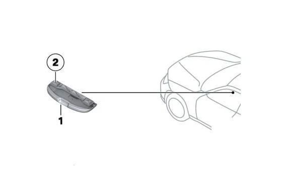 BMW Genuine Overhead Roof Glasses Storage Tray Grey
