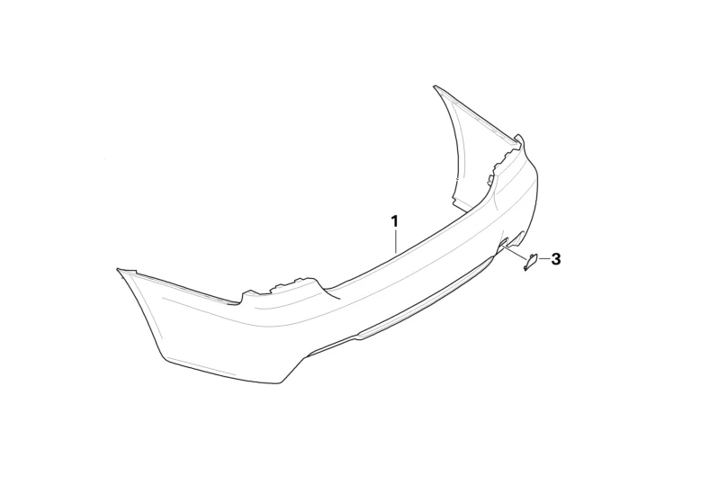 BMW Genuine Rear Bumper Towing Eye Cover Primed M Aero Pack - Image 2