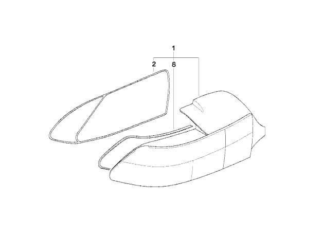 BMW Genuine Rear Tail Light/Lamp Left