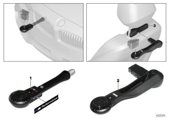 BMW Genuine T&C System GoPro Cam Camera Headrest Holder Mount