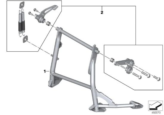 BMW Genuine Tilt Centre Stand Mounting Parts Set 77251540027