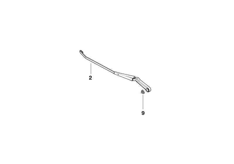 BMW Genuine Windscreen Wiper Arm Right