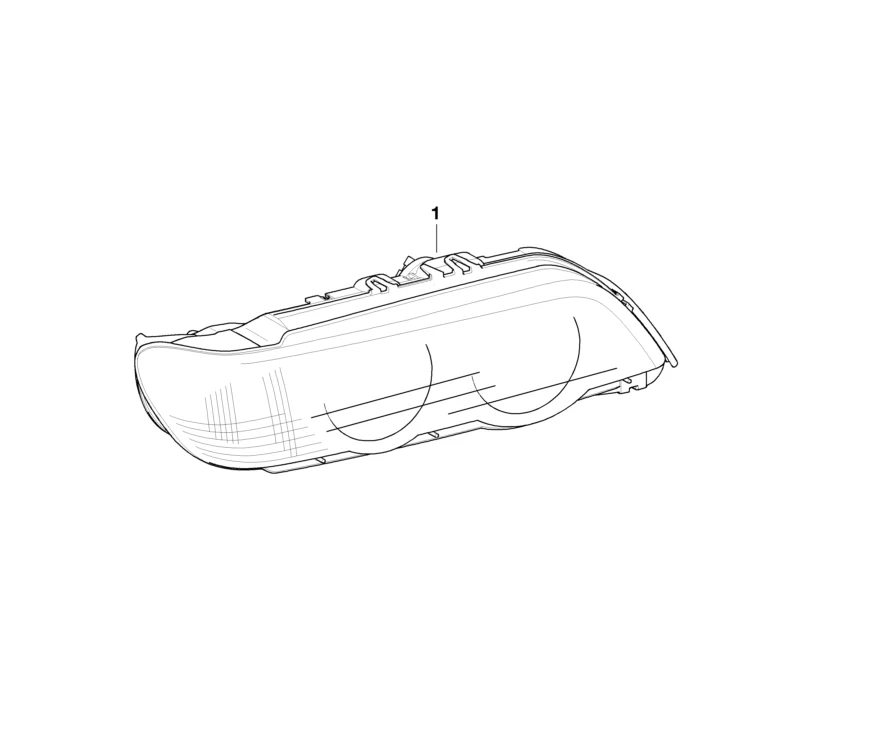 BMW Genuine Xenon Headlight Headlamp White Turn Indicator Right
