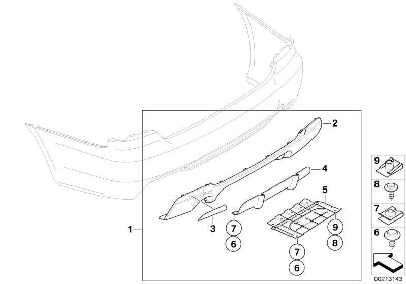 BMW Performance Genuine Diffuser for Twin Exhausts - Image 2