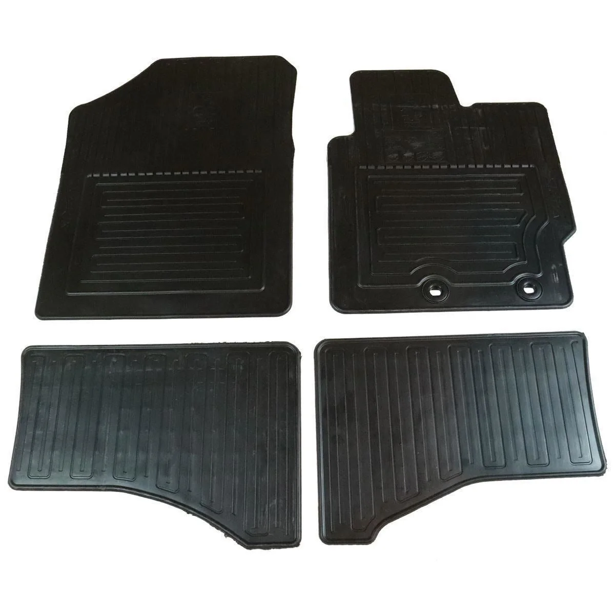 Toyota Hybrid Full Set Rubber Car Mats Black - Yaris - Image 4