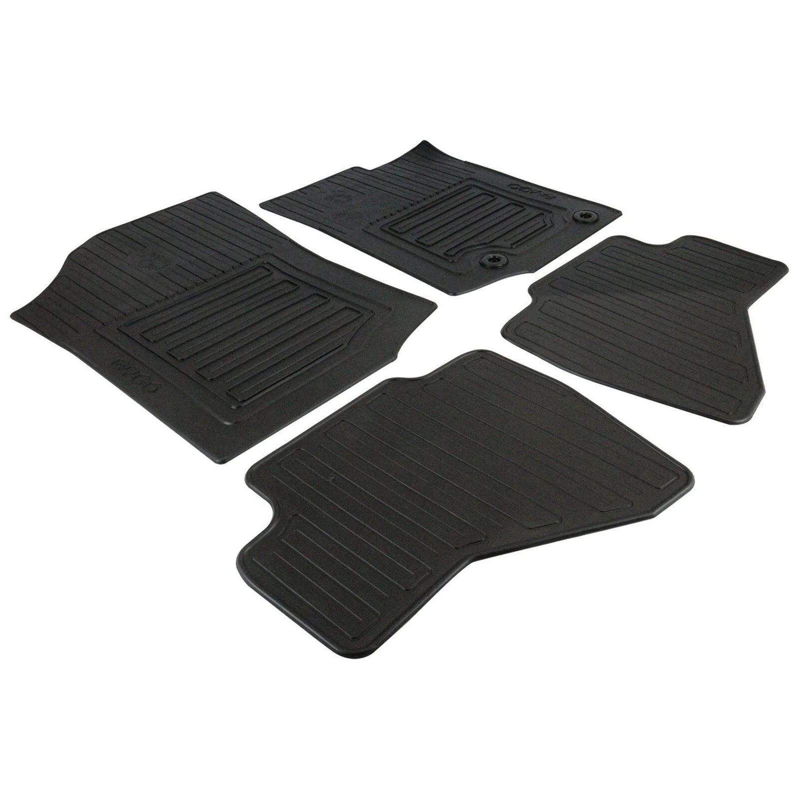 Toyota Front & Rear Rubber Car Mats Black - Aygo - Image 2