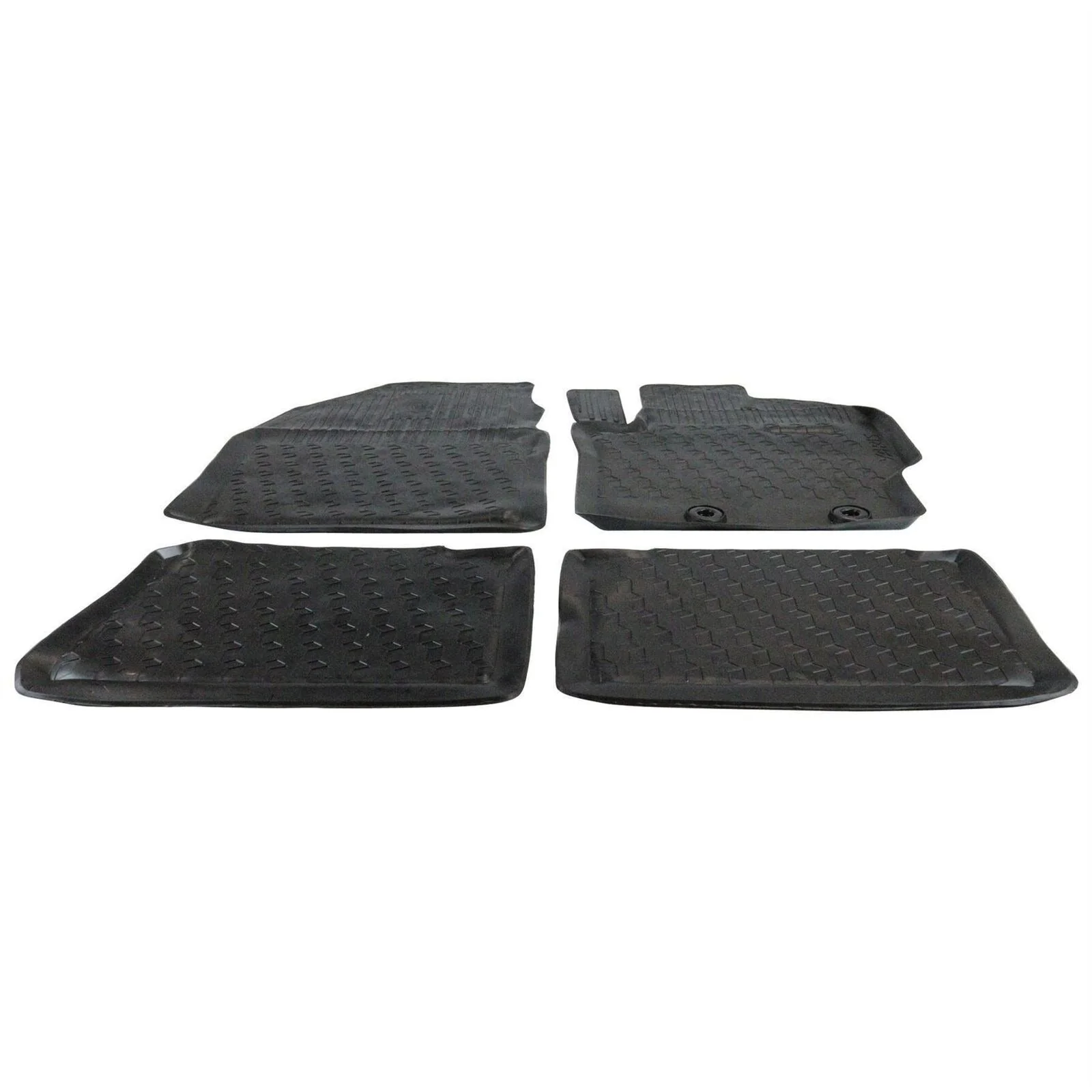 Toyota Front & Rear Rubber Car Mats 4 x Black - Yaris - Image 4
