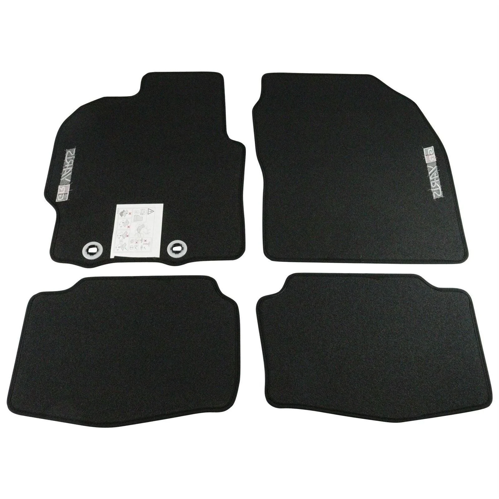 Toyota  Front & Rear Carpet Floor Mats With Logo - Yaris GR - Image 2