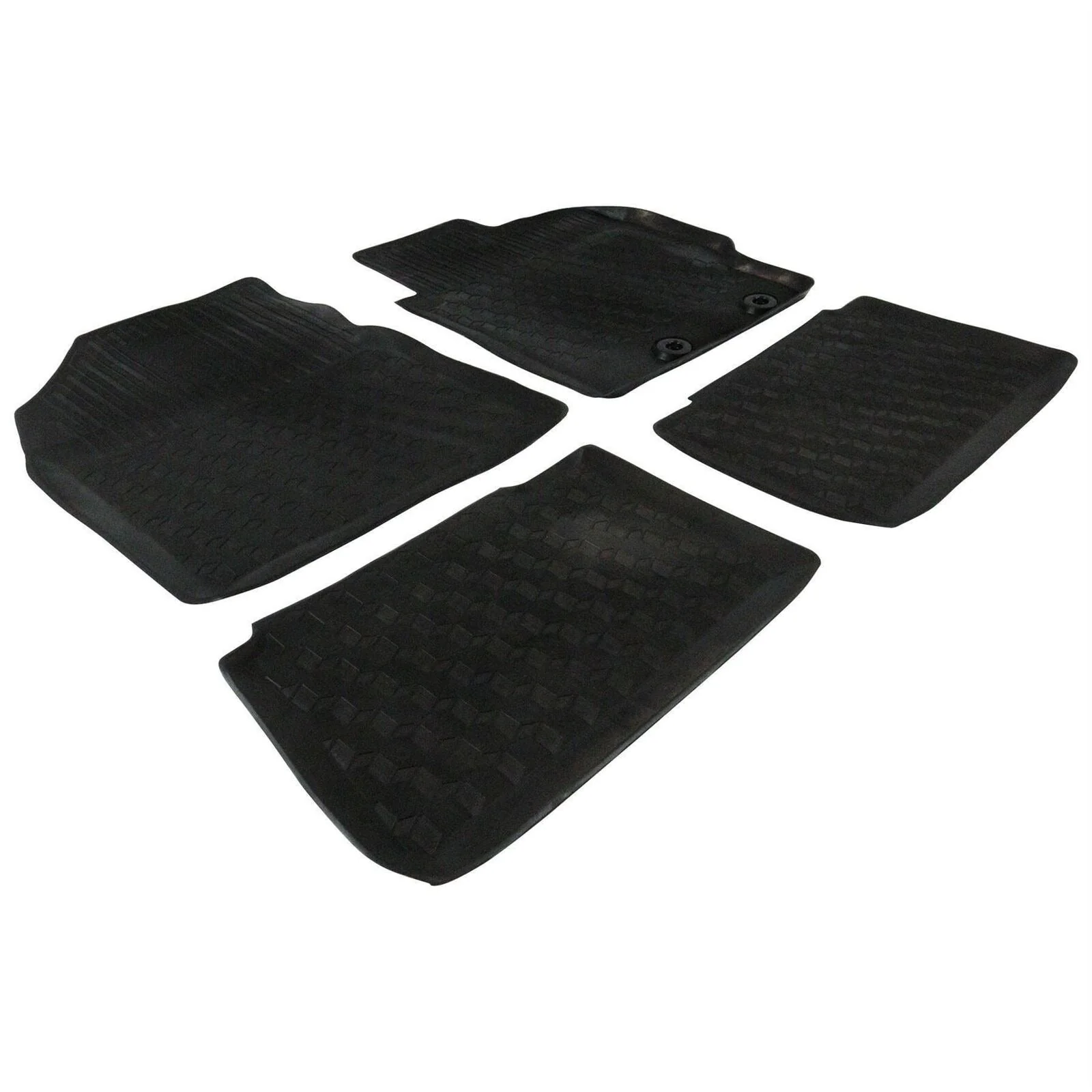 Toyota Front & Rear Tailored Rubber Floor Mats - Yaris - Image 2