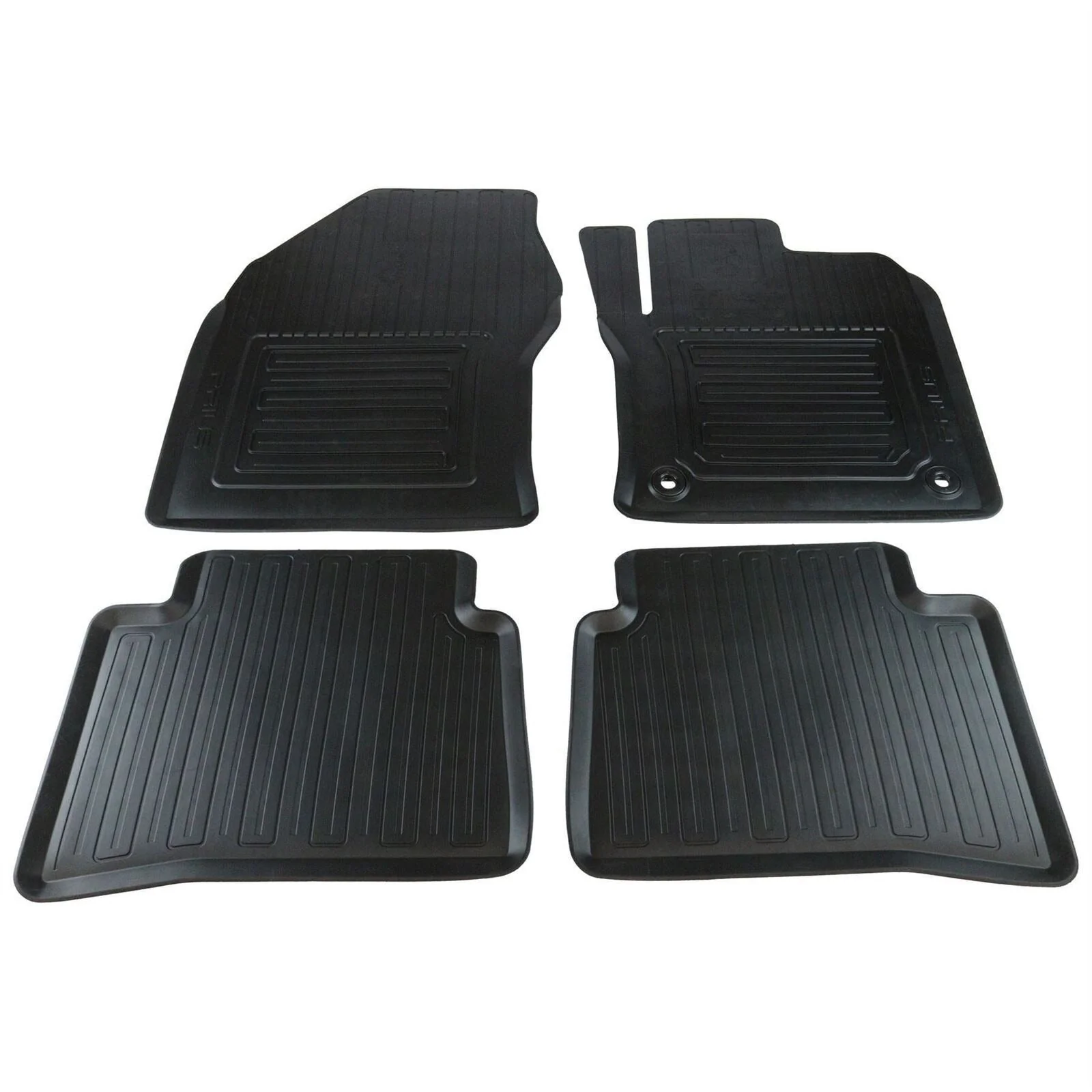Toyota Front & Rear Rubber Car Mats Black - Prius - Image 2