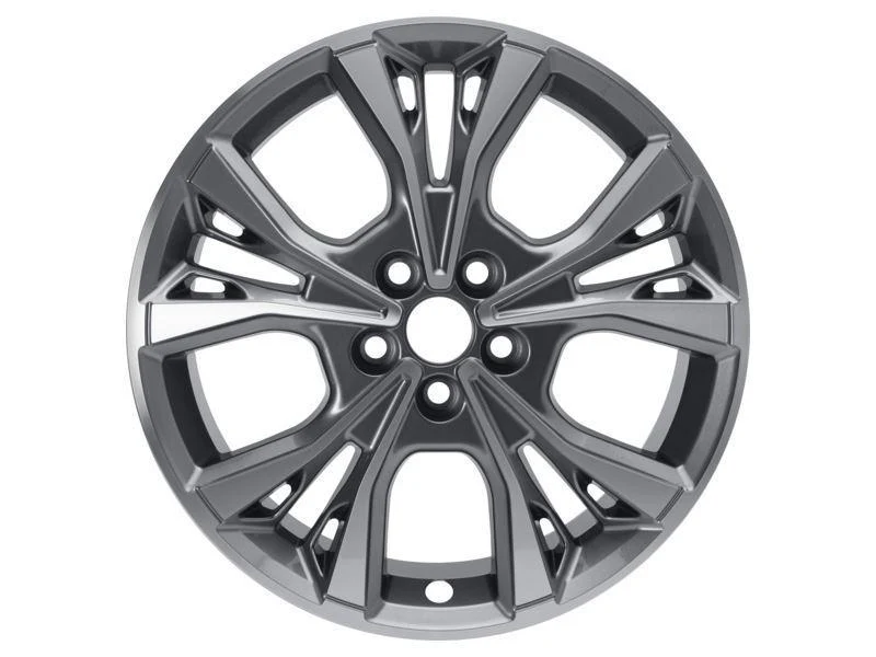 Ford Alloy Wheel 18" 5-spoke Y design, Rockmetallic machined