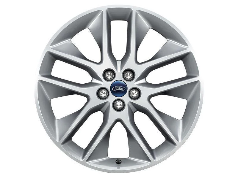 Ford Alloy Wheel 20" 5 x 2-spoke Y design, Polished Face/Dark Stainless Pockets
