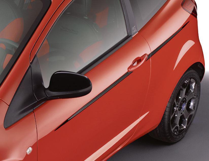 Ford Ka Decor Stripes for body side, carbon design 09/2008 05/2016