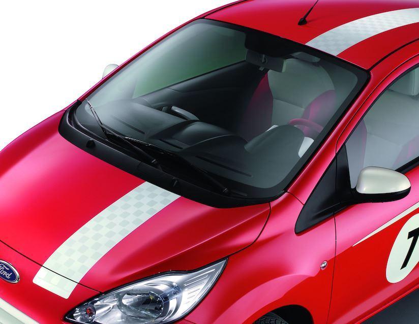 Ford Ka Decor Stripes for bonnet, roof and tailgate, white 09/2008 05/2016