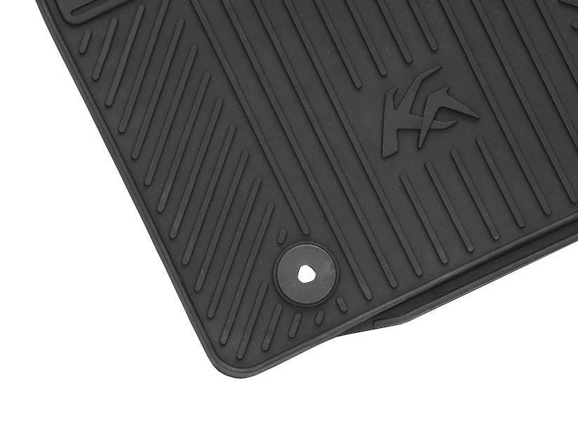 Ford Ka Rubber Floor Mats front, black 09/2008 05/2016