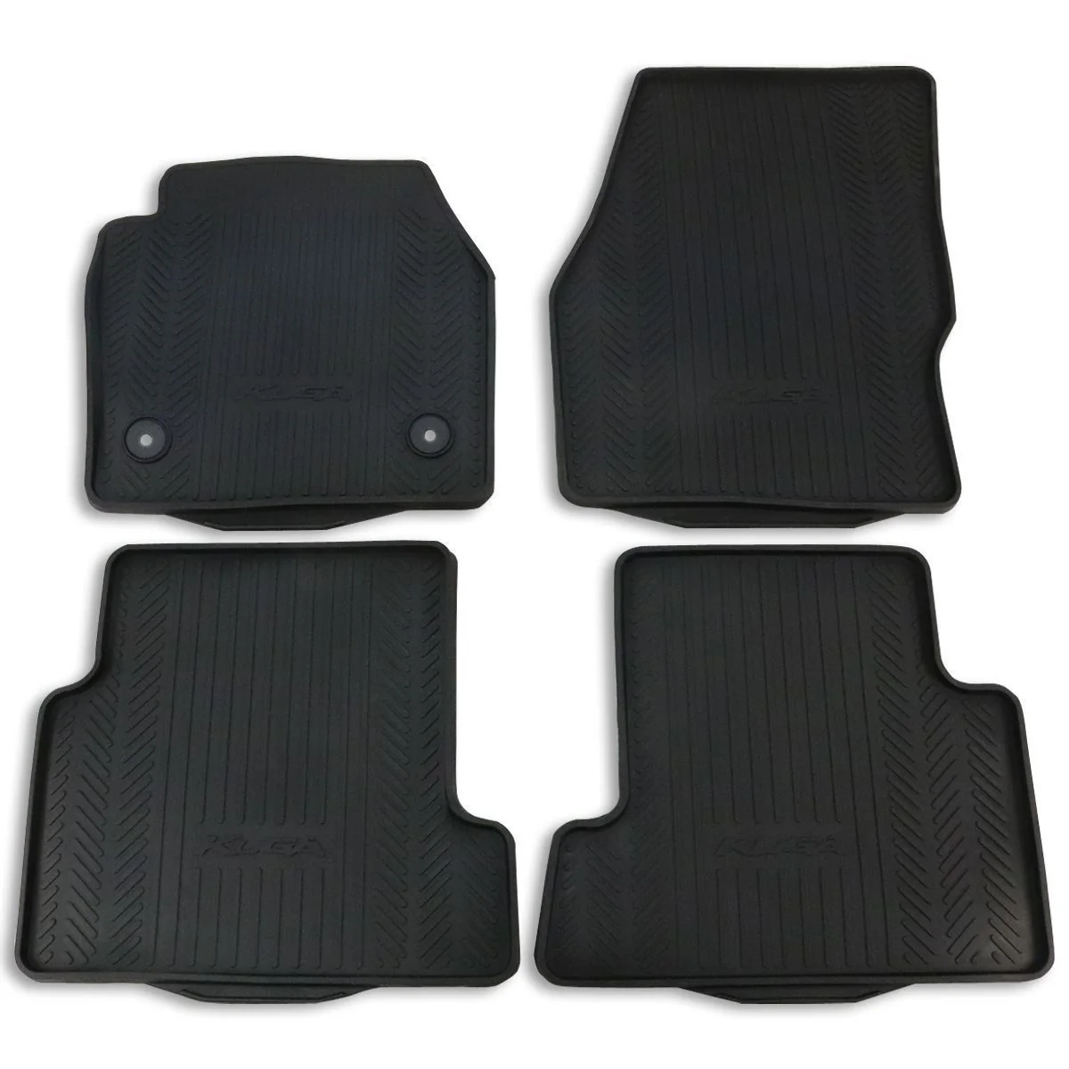 Ford Kuga Rubber Floor Mats front and rear, black 11/2012 08/2016