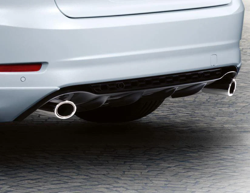 Ford Mondeo Rear Lower Bumper Diffuser gloss black 09/2010 08/2014