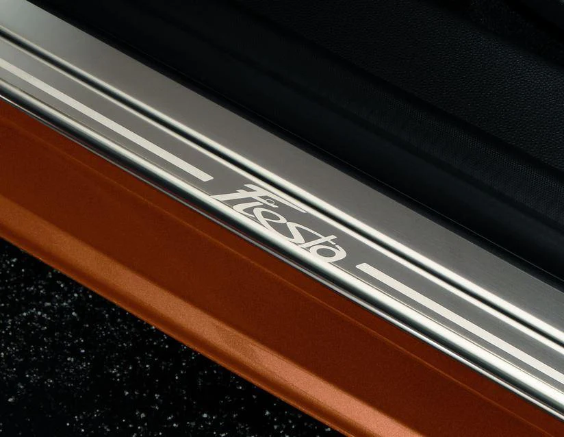Ford Scuff Plates front, with Fiesta logo