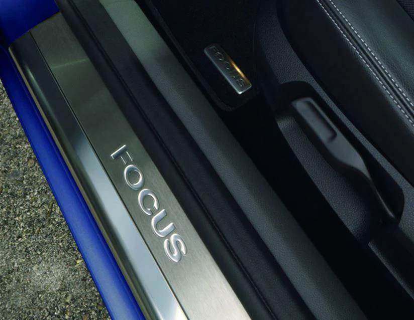 Ford Scuff Plates front, with recessed Focus logo