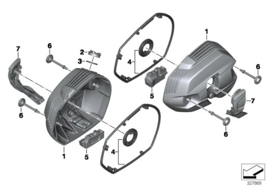 Genuine BMW Gasket Seal Kit Set For Cylinder Head Cover R 1200 GS 11127723216