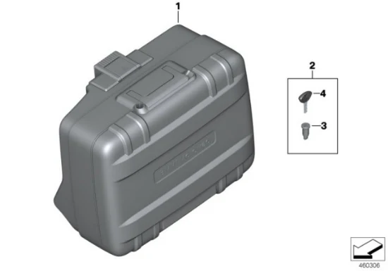 Genuine BMW Motorrad Left Side Vario Case Suitcase Luggage Pannier F650 / F700 / F800 GS - Image 3