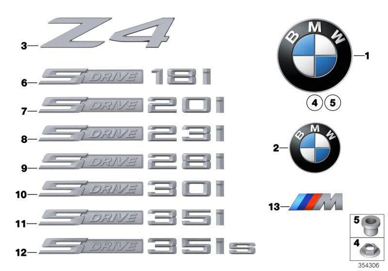 Genuine BMW Lettering Badge Emblem S DRIVE 35IS