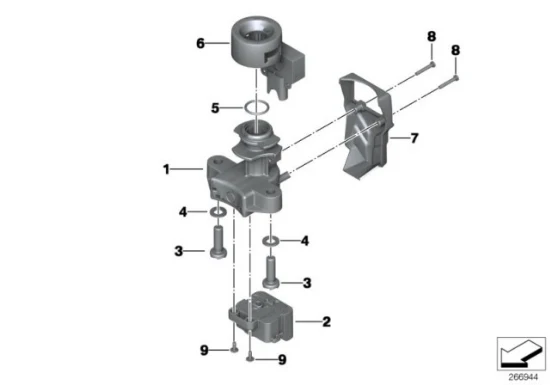Genuine BMW Motorrad Ignition Switch K25 K26 K27 K21 K40 K43 K44 K71 61318543110