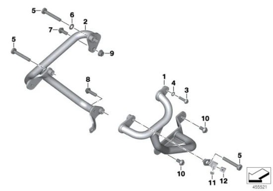 Genuine BMW Motorrad Right Engine Protector Crash Bar Guard S1000 XR 77148548832